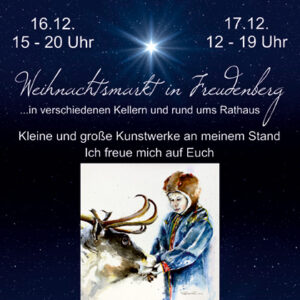 Read more about the article „Kunstwerke“-Stand auf dem Weihnachtsmarkt in Freudenberg