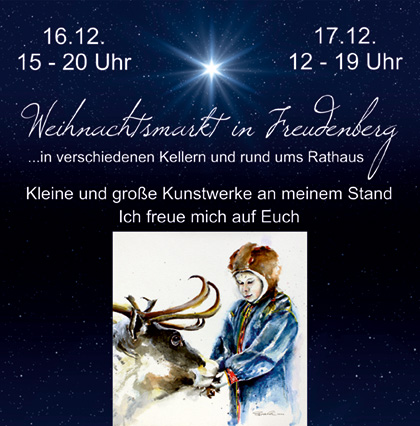 You are currently viewing „Kunstwerke“-Stand auf dem Weihnachtsmarkt in Freudenberg